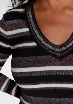 Melrose Strickkleid mit Glitzergarn und Pailletten-Detail -Melrose Verkaufsshop 6236f2b2 be28 5ba1 b182 0423bf2f6a7b