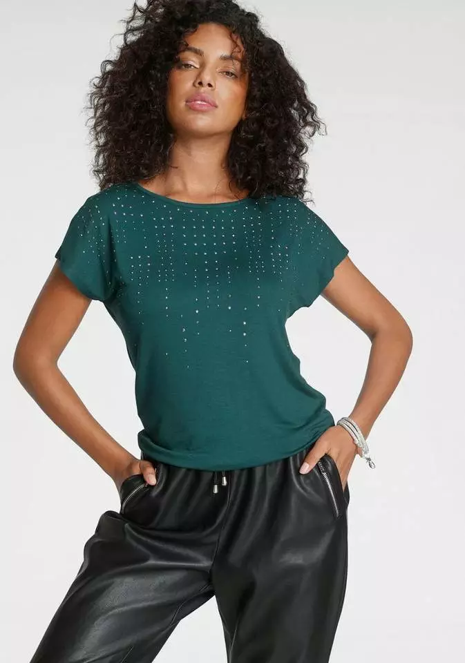 Melrose Fledermausshirt mit Ziernieten 3 Melrose Fledermausshirt mit Ziernieten