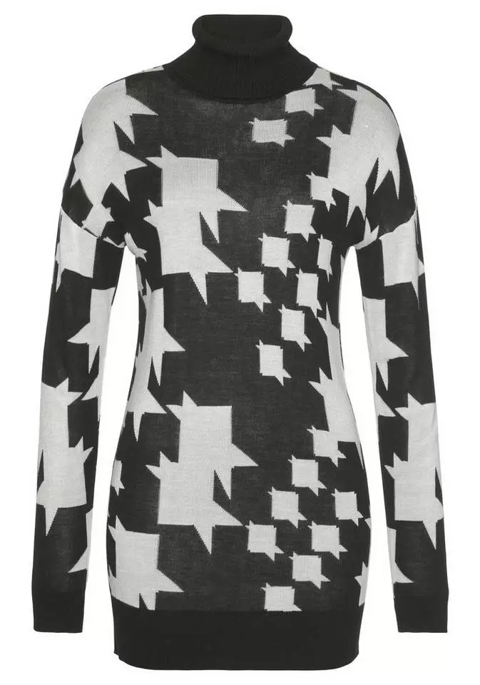 Melrose Rollkragenpullover mit Hahnentritt-Muster - NEUE KOLLEKTION 7 Melrose Rollkragenpullover mit Hahnentritt-Muster - NEUE KOLLEKTION – Bild 5