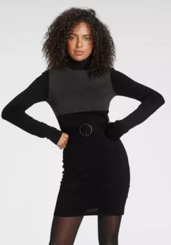 Melrose Strickkleid mit Ziergürtel - NEUE KOLLEKTION