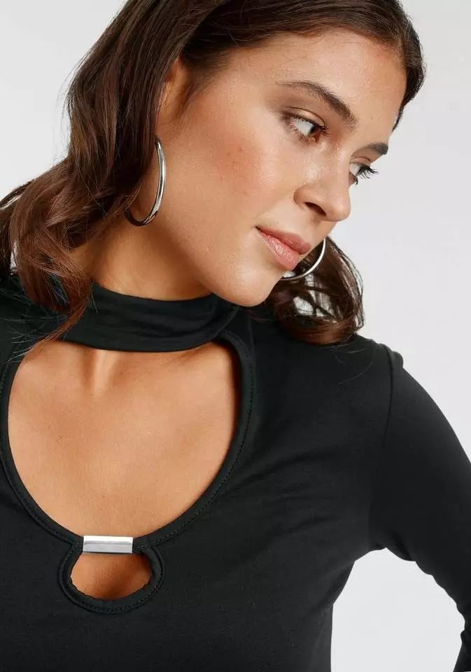 Melrose Rundhalsshirt mit Cut-Out und Schmuck-Detail - NEUE KOLLEKTION 4 Melrose Rundhalsshirt mit Cut-Out und Schmuck-Detail - NEUE KOLLEKTION – Bild 2