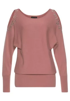 Melrose Fledermauspullover mit Schulter Cut-Out und Ziersteinen 16 Melrose Fledermauspullover mit Schulter Cut-Out und Ziersteinen -Melrose Verkaufsshop 6e809971 4a65 5757 9161 a98026507b3e