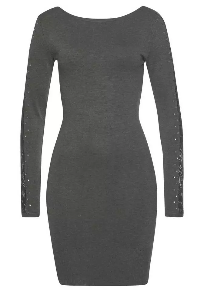 Melrose Strickkleid mit Spitzenstreifen und Glitzersteinen - NEUE KOLLEKTION 8 Melrose Strickkleid mit Spitzenstreifen und Glitzersteinen - NEUE KOLLEKTION – Bild 6