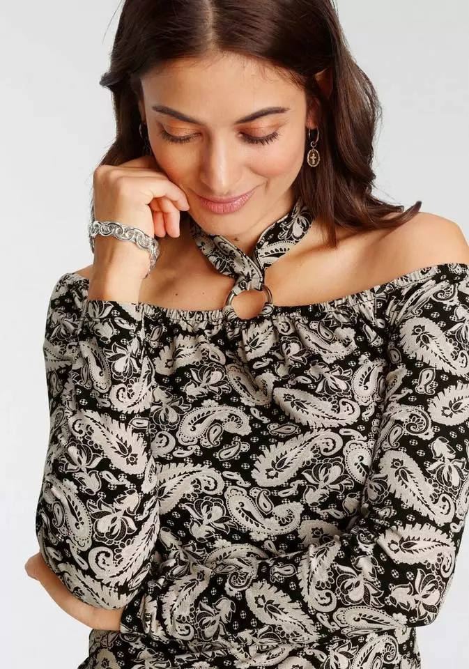 Melrose Carmenshirt mit Zierring - NEUE KOLLEKTION 4 Melrose Carmenshirt mit Zierring - NEUE KOLLEKTION – Bild 2