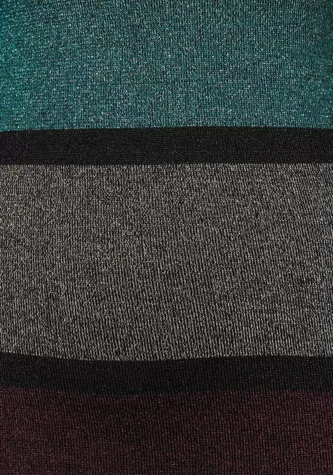 Melrose Strickkleid aus weichem Glitzergarn Khaki-rosa-gestreift, Bordeaux-petrol-gestreift 8 Melrose Strickkleid aus weichem Glitzergarn Khaki-rosa-gestreift, Bordeaux-petrol-gestreift – Bild 6