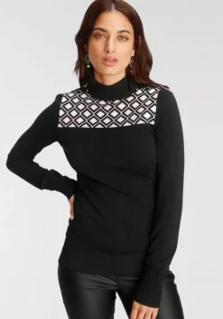Melrose Stehkragenpullover mit Strickmuster - NEUE KOLLEKTION 12 Melrose Stehkragenpullover mit Strickmuster - NEUE KOLLEKTION -Melrose Verkaufsshop 7bc25209 2d3b 5342 90c8 97a1289babb0
