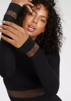 Melrose Strickkleid mit Streifen aus Glanzgarn 12 Melrose Strickkleid mit Streifen aus Glanzgarn -Melrose Verkaufsshop 7c0c3811 6687 5ae9 bfc8 03463852501e