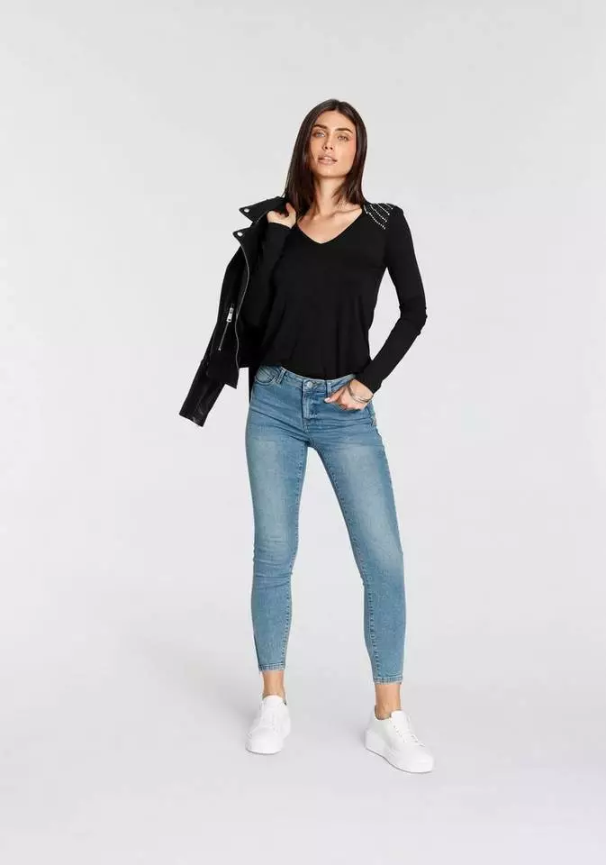 Melrose V-Shirt mit Schulterdekoration 6 Melrose V-Shirt mit Schulterdekoration – Bild 4