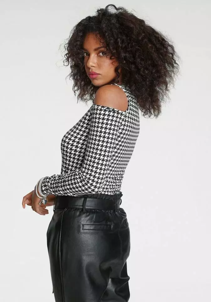 Melrose V-Shirt mit Schulter Cut-Out 4 Melrose V-Shirt mit Schulter Cut-Out – Bild 2