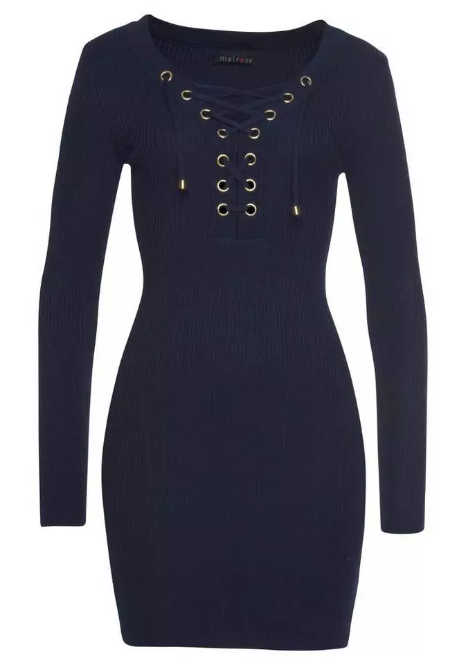 Melrose Strickkleid mit Zierschnürung 8 Melrose Strickkleid mit Zierschnürung – Bild 6