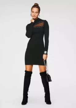 Melrose Strickkleid mit Netz-Detail und Ziernieten 13 Melrose Strickkleid mit Netz-Detail und Ziernieten -Melrose Verkaufsshop 807a84d3 fbc7 57fb aae0 9e99fb3ed304