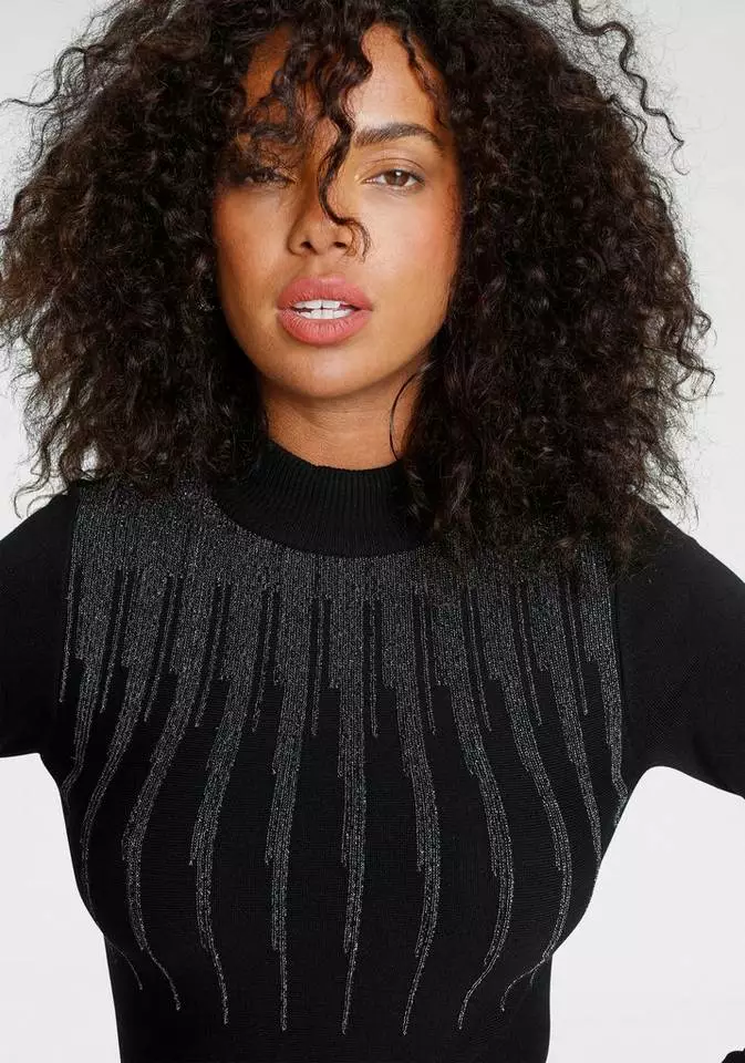 Melrose Strickkleid mit Glanzgarn 5 Melrose Strickkleid mit Glanzgarn – Bild 3