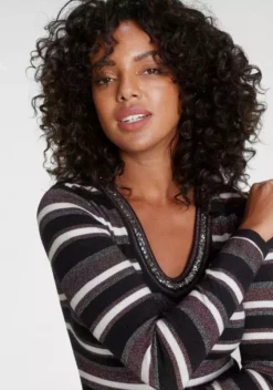 Melrose Strickkleid mit Glitzergarn und Pailletten-Detail -Melrose Verkaufsshop 86fdd6df 7d5d 5662 9db3 93629d2f4b9e