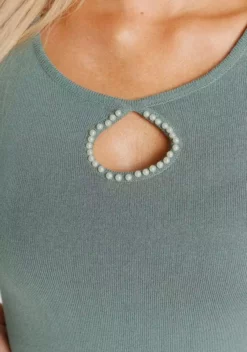 Melrose Rundhalspullover mit Zierperlen Lindgrün, Schwarz 12 Melrose Rundhalspullover mit Zierperlen Lindgrün, Schwarz -Melrose Verkaufsshop 88bc0e47 42c9 5ee6 938f 55b758ff66fb