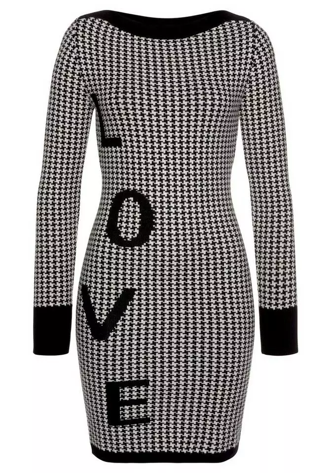 Melrose Strickkleid »Hahnentritt« aus kuscheligem Jacquard - NEUE KOLLEKTION 8 Melrose Strickkleid »Hahnentritt« aus kuscheligem Jacquard - NEUE KOLLEKTION – Bild 6