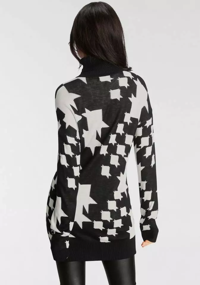 Melrose Rollkragenpullover mit Hahnentritt-Muster - NEUE KOLLEKTION 4 Melrose Rollkragenpullover mit Hahnentritt-Muster - NEUE KOLLEKTION – Bild 2