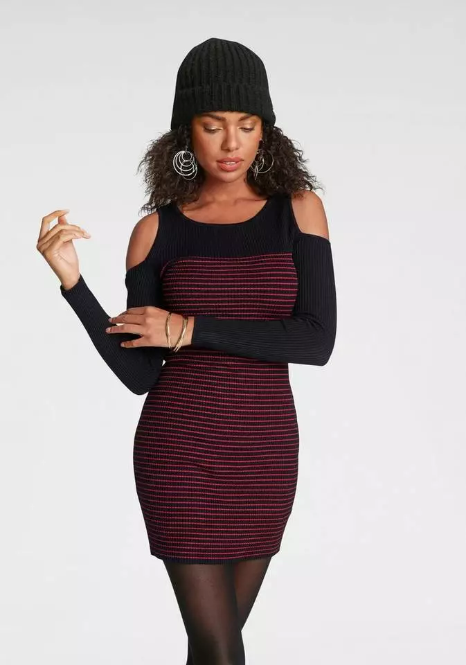 Melrose Strickkleid mit Streifen-Design 4 Melrose Strickkleid mit Streifen-Design – Bild 2