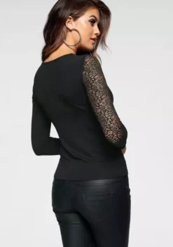 Melrose Rundhalsshirt im asymmetrischem Look und Spitzen-Ärmel 9 Melrose Rundhalsshirt im asymmetrischem Look und Spitzen-Ärmel -Melrose Verkaufsshop 93f07905 e66f 50ab b0a9 73455dc11194