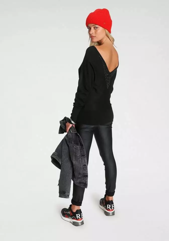 Melrose Fledermauspullover mit Ziersteinen 7 Melrose Fledermauspullover mit Ziersteinen – Bild 5