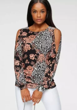 Melrose Langarmshirt mit Strassdetail Schwarz, Schwarz-weiß-rosé, Dunkelrot 19 Melrose Langarmshirt mit Strassdetail Schwarz, Schwarz-weiß-rosé, Dunkelrot -Melrose Verkaufsshop 9b81dda6 fbb8 50ff b548 646ea9e83e7e