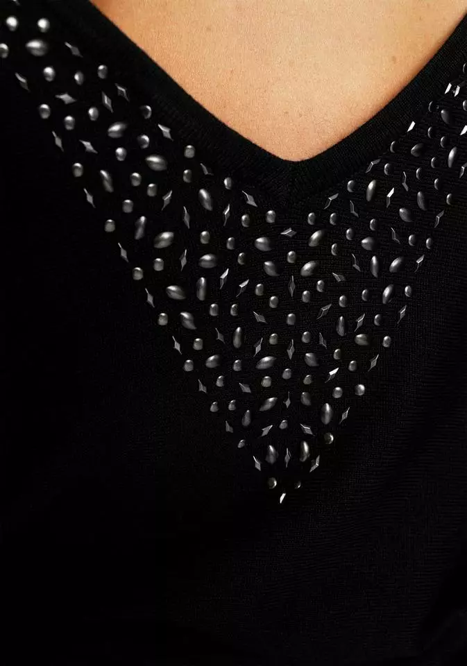 Melrose Fledermauspullover mit Ziersteinen 6 Melrose Fledermauspullover mit Ziersteinen – Bild 4