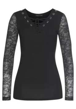 Melrose Langarmshirt mit Schnürung und Spitze 13 Melrose Langarmshirt mit Schnürung und Spitze -Melrose Verkaufsshop a2803d36 66a3 5ec5 8942 b45f31c38f28