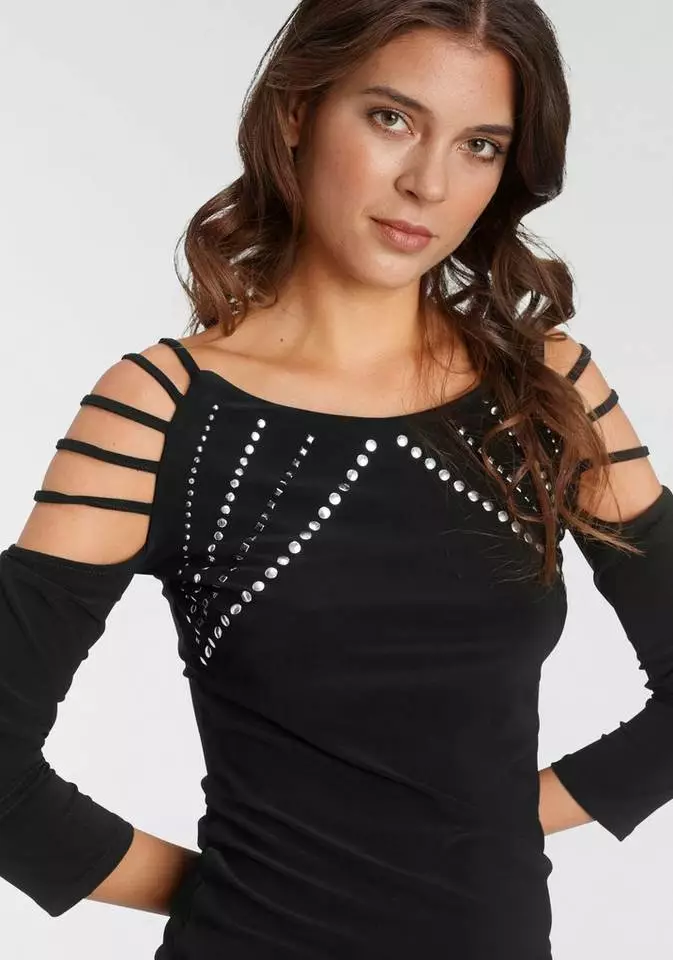 Melrose Rundhalsshirt mit Schlitzen und Ziernieten - NEUE KOLLEKTION 4 Melrose Rundhalsshirt mit Schlitzen und Ziernieten - NEUE KOLLEKTION – Bild 2