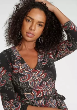 Melrose Maxikleid mit seitlichem Schlitz Schwarz-weiß-gemustert, Schwarz-braun-gemustert 15 Melrose Maxikleid mit seitlichem Schlitz Schwarz-weiß-gemustert, Schwarz-braun-gemustert -Melrose Verkaufsshop a7ed3b3e 38b0 555e afbe a609986ea537