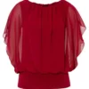 Melrose Chiffonbluse in Oversize-Form - NEUE KOLLEKTION Schwarz, Rot 2 Melrose Chiffonbluse in Oversize-Form - NEUE KOLLEKTION Schwarz, Rot -Melrose Verkaufsshop a88fdcfa 2608 5239 8ebc 774101961519