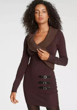 Melrose Verkaufsgeschäft 30 Melrose Strickkleid mit Zierschnallen