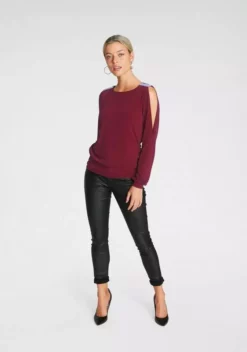 Melrose Langarmshirt mit Strassdetail Schwarz, Schwarz-weiß-rosé, Dunkelrot 15 Melrose Langarmshirt mit Strassdetail Schwarz, Schwarz-weiß-rosé, Dunkelrot -Melrose Verkaufsshop b1c66da3 131b 5b9b b46e 70ffe0c9e64e