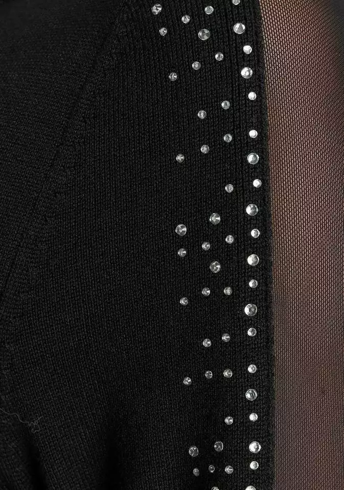 Melrose Strickpullover mit Mesheinsatz und Glitzersteinen - NEUE KOLLEKTION 8 Melrose Strickpullover mit Mesheinsatz und Glitzersteinen - NEUE KOLLEKTION – Bild 6