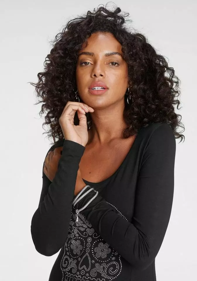 Melrose Maxikleid mit Glitzersteinen in Totenkopf-Optik 5 Melrose Maxikleid mit Glitzersteinen in Totenkopf-Optik – Bild 3