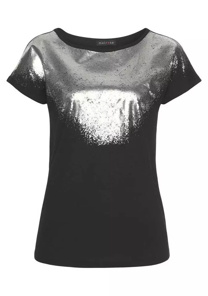 Melrose Rundhalsshirt mit Folienprint - NEUE KOLLEKTION 6 Melrose Rundhalsshirt mit Folienprint - NEUE KOLLEKTION – Bild 5