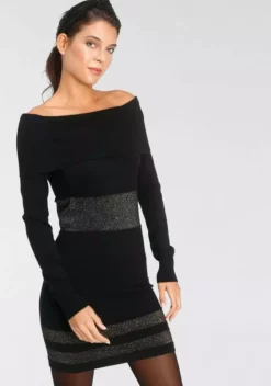 Melrose Strickkleid mit Streifen aus weichem Glanzgarn - NEUE KOLLEKTION 13 Melrose Strickkleid mit Streifen aus weichem Glanzgarn - NEUE KOLLEKTION -Melrose Verkaufsshop bab192a7 a7a9 5800 bba1 8e343365d421