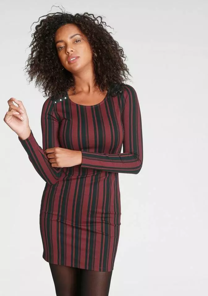 Melrose Jerseykleid in Streifen-Design mit Ziernieten 9 Melrose Jerseykleid in Streifen-Design mit Ziernieten – Bild 7