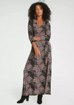 Melrose Maxikleid mit seitlichem Schlitz Schwarz-weiß-gemustert, Schwarz-braun-gemustert 17 Melrose Maxikleid mit seitlichem Schlitz Schwarz-weiß-gemustert, Schwarz-braun-gemustert -Melrose Verkaufsshop bfdd2095 4ef1 5a54 bfe6 b6056995e1f9