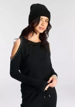 Melrose Freizeitanzug, aus Strick mit Perlen-Details - NEUE KOLLEKTION Schwarz, Beige-meliert 14 Melrose Freizeitanzug, aus Strick mit Perlen-Details - NEUE KOLLEKTION Schwarz, Beige-meliert -Melrose Verkaufsshop c115dc8c 2d0b 5c7f 8bd3 b1a4c2baf99a