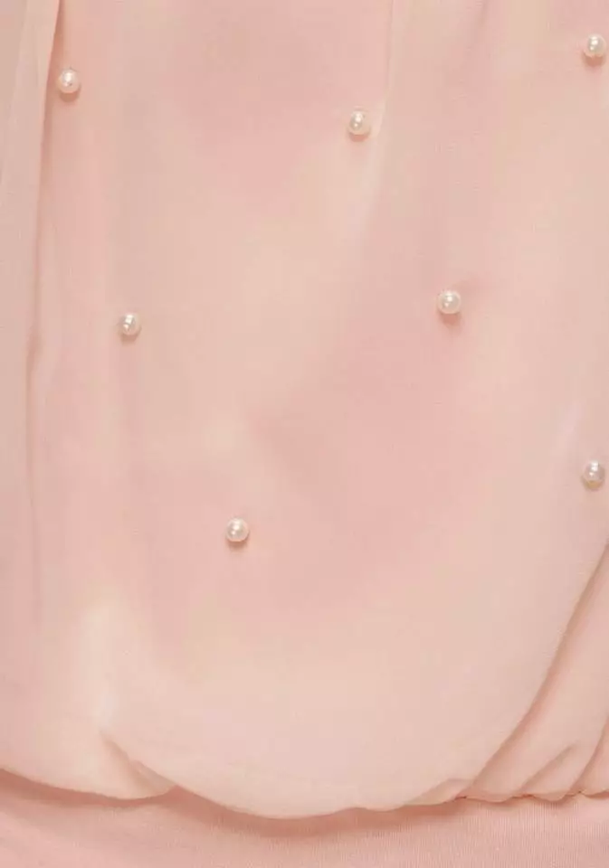 Melrose Chiffonbluse mit Zierperlen Marine, Rosa 8 Melrose Chiffonbluse mit Zierperlen Marine, Rosa – Bild 6