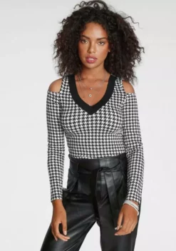 Melrose V-Shirt mit Schulter Cut-Out