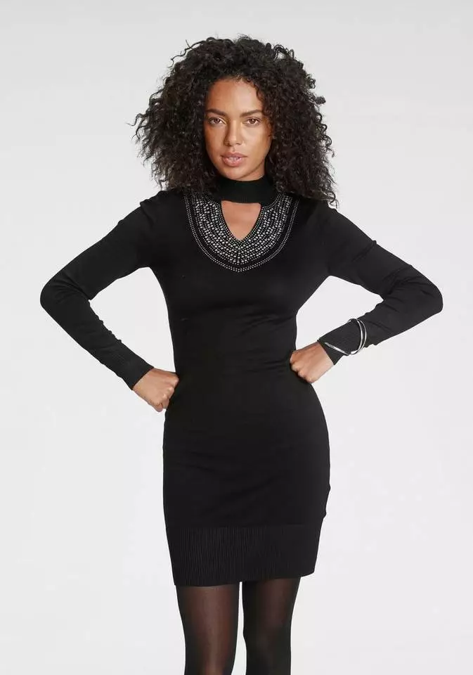 Melrose Strickkleid mit Glitzersteinen und Cut-Out 9 Melrose Strickkleid mit Glitzersteinen und Cut-Out – Bild 7