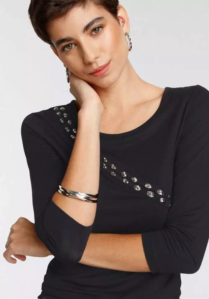 Melrose Langarmshirt mit Ziernieten 5 Melrose Langarmshirt mit Ziernieten – Bild 3