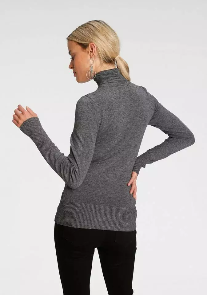 Melrose Rollkragenpullover mit Rauten-Muster 4 Melrose Rollkragenpullover mit Rauten-Muster – Bild 2