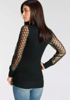 Melrose Rundhalspullover mit Grafik-Mesheinsatz - NEUE KOLLEKTION 9 Melrose Rundhalspullover mit Grafik-Mesheinsatz - NEUE KOLLEKTION -Melrose Verkaufsshop caa9ced4 b334 52ed bff9 cecce61f7d7d