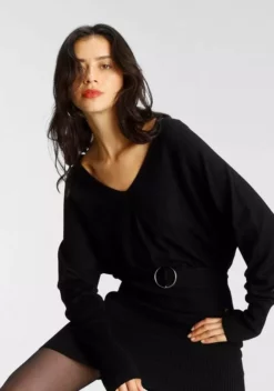 Melrose Strickkleid mit Fledermaus-Oberteil und Ziergürtel - NEUE KOLLEKTION Beere, Schwarz 10 Melrose Strickkleid mit Fledermaus-Oberteil und Ziergürtel - NEUE KOLLEKTION Beere, Schwarz -Melrose Verkaufsshop ccdb7886 b6ba 549f 943e a19cc80ae8e1