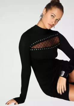 Melrose Strickkleid mit Netz-Detail und Ziernieten 12 Melrose Strickkleid mit Netz-Detail und Ziernieten -Melrose Verkaufsshop d15c7bea 0200 5d3f a54b f7286a69a994