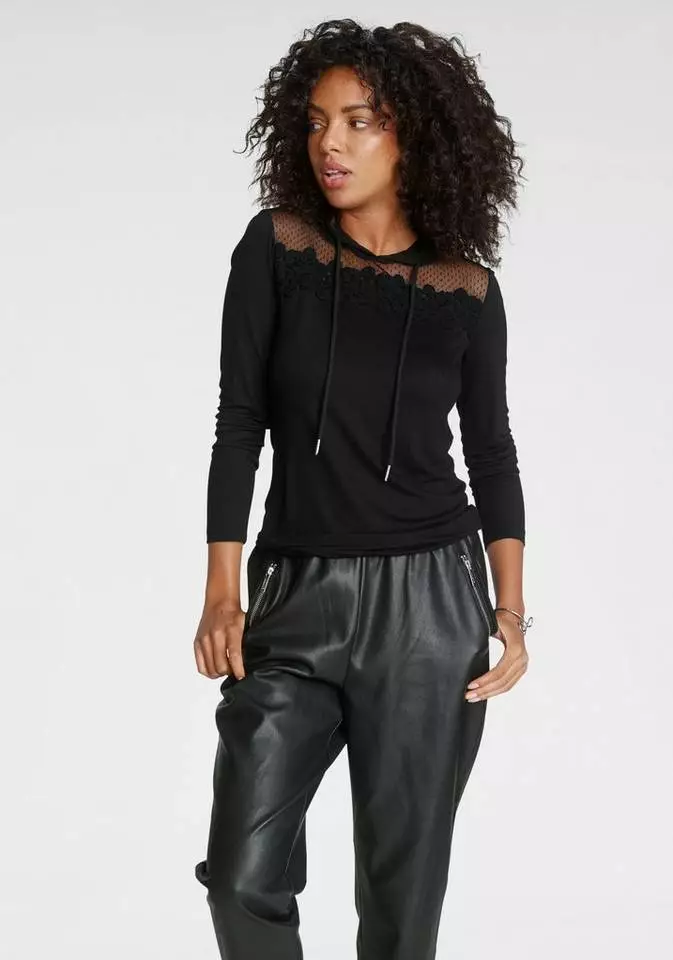 Melrose Kapuzenshirt mit Grafik-Mesh und Spitze 9 Melrose Kapuzenshirt mit Grafik-Mesh und Spitze – Bild 7