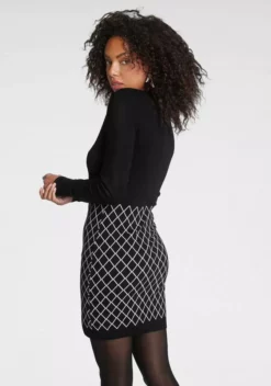 Melrose Strickkleid mit Reißverschluss und Grafik-Design 11 Melrose Strickkleid mit Reißverschluss und Grafik-Design -Melrose Verkaufsshop d8114f73 8fb5 509d b595 5e3405e14763