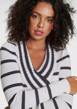 Melrose Schalkragenpullover mit Streifen 11 Melrose Schalkragenpullover mit Streifen -Melrose Verkaufsshop da6954ac bd03 59a5 a260 4f8e6ebcd949