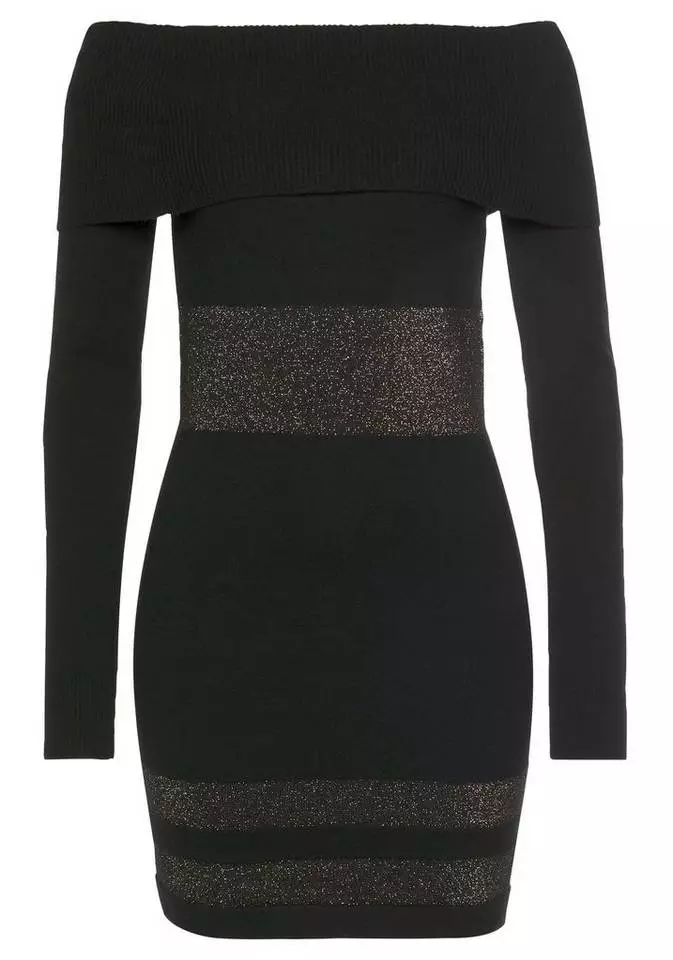 Melrose Strickkleid mit Streifen aus weichem Glanzgarn - NEUE KOLLEKTION 8 Melrose Strickkleid mit Streifen aus weichem Glanzgarn - NEUE KOLLEKTION – Bild 6